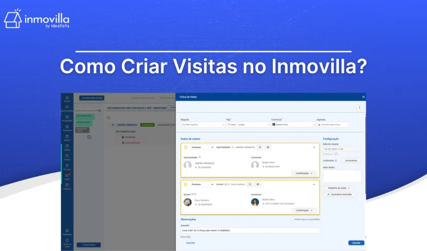 Como Criar Visitas no Inmovilla?